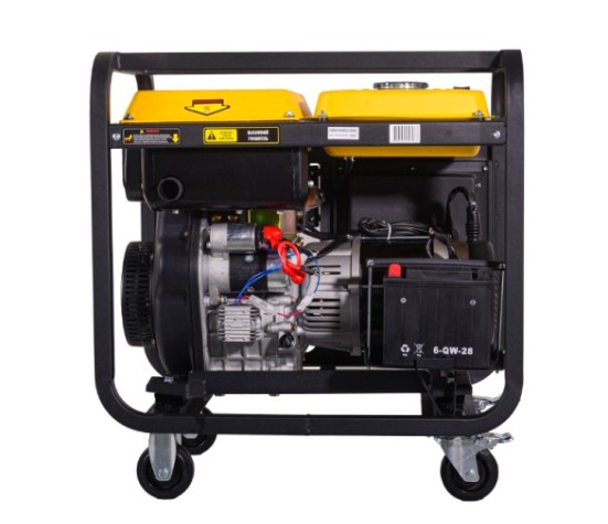 Электростанция дизельная с воздушным охлаждением HUTER LDG 7000LXA открытая [64/2/8]