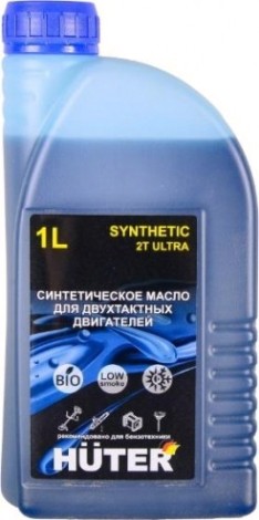 Масло для 2-тактных двигателей HUTER 2T ULTRA 1 л синтетическое [73/8/3/3]